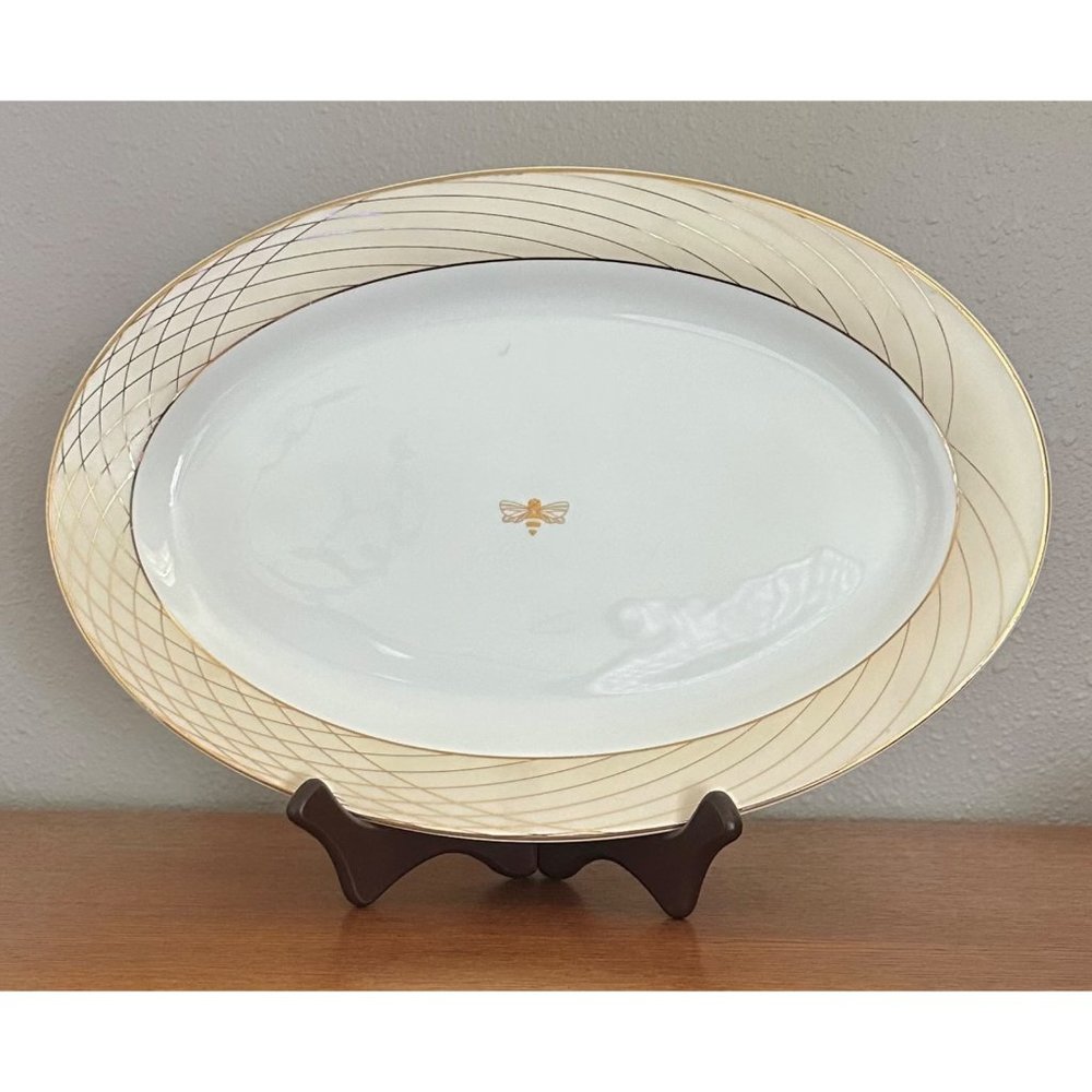 Mary Kay - 50th Golden Anniversary Bumblebee Serving Platter ~ 14.5" (2013)